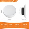 Hyunbae Modern LED Wall Sconce, 8'' Round Wall Lights Indoor