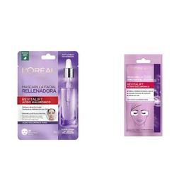 LOréal Paris Mascarilla Facial Rellenadora Revitalift Ácido Hialurónico  LOréal Paris Mascarilla De Ojos Revitalift Ácido Hialurónico, 1 pza          