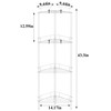 HuggieGems 4 Tier Floor Standing Corner Shower Caddy Organizer Shelf
