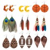 9 Pairs Drop Dangle Earrings Set Hoop Earrings C-shaped resin