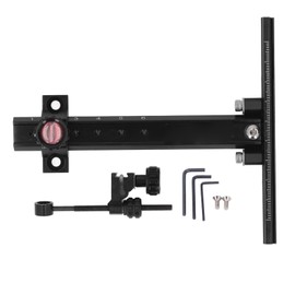 Archery Recurve Bow Sight T Shape Adjustable Metal Shooting Target Sight Archery Competition Accessories Black