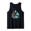 Palm Tree Geometric Triangles | Cute Beach Vacation Gift Tank