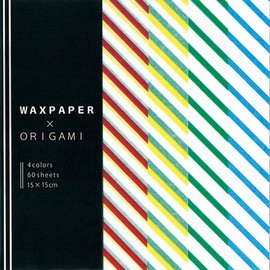 Ehime Paper WAX15-60 Wax Paper Origami 5.9 inches (15 cm) Square, 60 Sheets