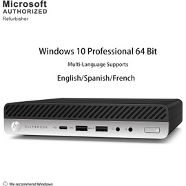 HP 800 G3 Mini Desktop High Performance Intel i7-6700 up to 4.00 GHz 16GB DDR4 512GB SSD, Dual Monitor Supports WiFi Keyboard and Mouse, BT, DP, Windows 10 Pro (Renewed)