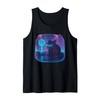 Cyberpunk Degu Runner Future City Tank Top