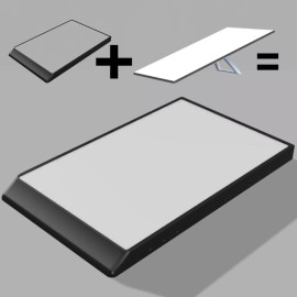 Zephyrs Market Starlink Gen 3 Standard Antenna Flat Mount Kit (Complete)  - 1.9in Low Profile - ASA, White