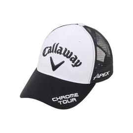 Callaway Men's Continuing Classic Mesh Cap, Tour A MESH CAP JM/Hat, Golf, 25SS_1011_BlackxWhite