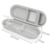 deleyCON Travel Case for Toothbrushes etc., silver, Toiletry bag