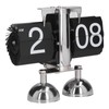 Flip Clock Quartz Movement High Accuracy Retro Style Stainless Steel