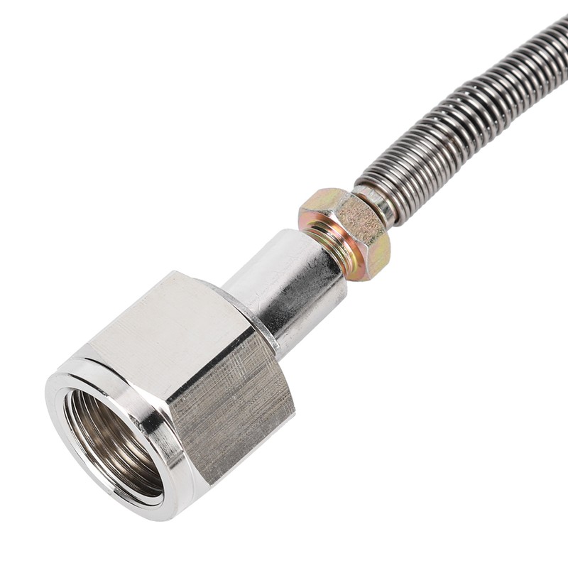 DIN477 36in Spring Hose Electroplate CO2 Adapter Kit with Release