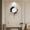 HEBOIX Modern Wall Clock for Living Room,Large Decorative Wall Clock,Digital