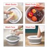 Collapsible Washing Up Bowl Round 5L Folding Wash Basin Multipurpose