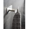 WENKO Turbo-Loc Duo Genova Matt Wall Hook, Decorative Double Bath