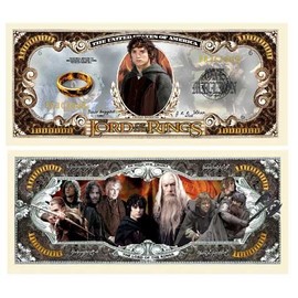 American Art Classics Set of 25 - Lord of The Rings Million Dollar Bill