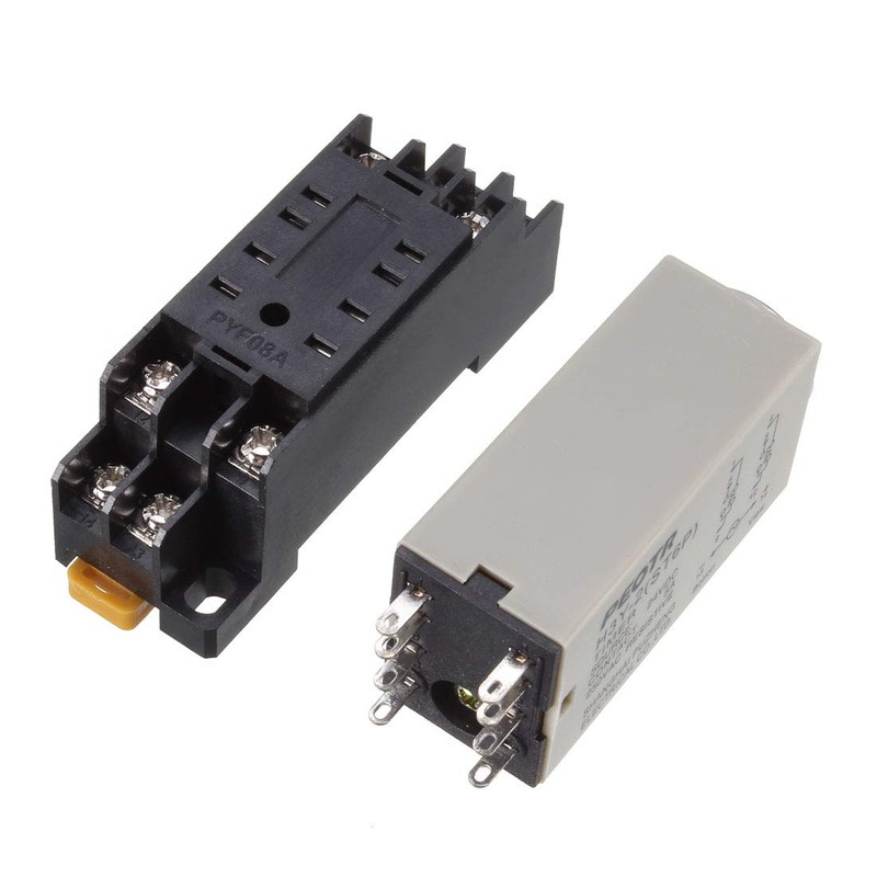 uxcell H3Y-2 24VDC DPDT 60 Seconds 8P Terminals Delay Timer