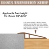 uxcell 3.28Ft x 2.8" x 0.71" Floor Transition Strip, Self