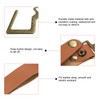 sourcing map PU Leather S Shelf Hooks Camping Hook Hanger
