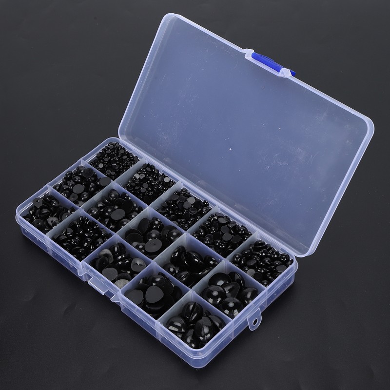 2575Pcs Plastic Eyes and Noses Pack Safety DIY Craft Kit