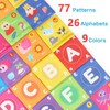 Jenilily Soft Alphabet Cards Baby Learning Toys, 26 Letters Animals