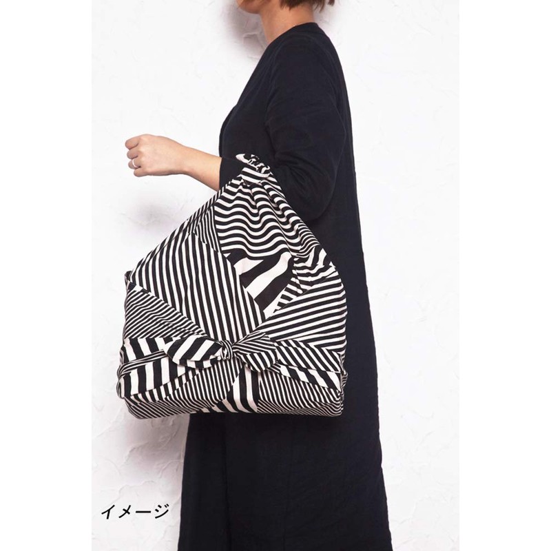 Sanyo Shoji KONOMI Bath Rob, 24 Width Stripe, Black, 06-051032,