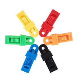 SIGANDG 10 x Locking Handle Clip, Plastic Clips for Protective Cloth, Adjustable Robust Locking Handle Clip, Tarpaulin Clips, Clips for Sun Sail (10)