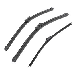 3 Wipers 21" 19" 13" Front And Rear Replacement Fit for VW Polo MK 4 Typ 9N3 2007-2009, Windshield Wiper Blades Original Equipment Wiper Blade, That Meet OEM Quality Easy DIY Install Premium