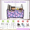Walker Basket for Folding Walker - Lightweight Storage Bag with