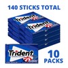 Trident Perfect Peppermint Sugar Free Gum, 14 Count (Pack of