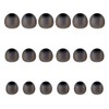 Earbud Tips Soft Silicone Earbuds Replacement Tips Fit for in-Ear Headphones(Inner Hole from 3.8mm -4.2mm Earphones) 9 Pairs S/M/L,Black