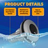 DLBEEM 2Pcs Thru Hull Fittings for Boats, Stainless Steel Barbed