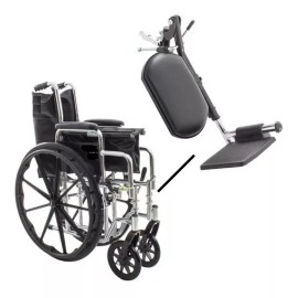 Eko-Mobility Par De Eleva Piernas Para Sillas De Ruedas Acabado Cromo