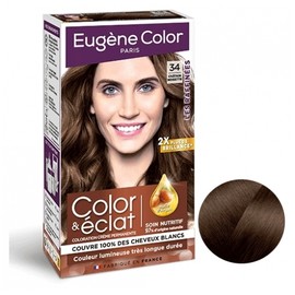 Eugène Color Color & Eclat - Les Raffinées Color & Eclat 34 Châtain Noisette Coloring Kit Les Raffinées Eugène Color