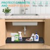 FORWOS Waterproof Under Sink Mat 28" x 22", Silicone Cabinet