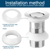 4pcs Universal Basin Drain Gasket, Silicone Seals Drainage Ring Bathroom