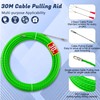 Cable retraction aid, 30 m, 4.5 mm pull wire, retracting