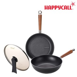 Happy Call [Headquarters Direct] HC Happy Call Graphene IH Fan B Set (28, Palace 28, Lid 28) / 해피콜 [본사직영] HC해피콜 그래핀 IH 팬 B세트(28,궁중28,뚜껑28)