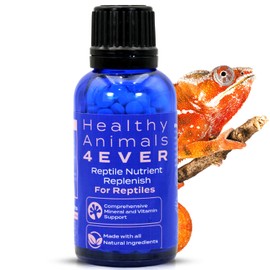 HealthyAnimals4Ever Reptile Nutrient Replenish - Comprehensive Mineral & Vitamin Support for Balanced Nutrition, Skin Health, Growth & Vitality - 300 Count