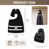 20Pcs Tie Holder Hangers Plastic Necktie Holders for Men Closet