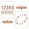 DOITOOL Wood Clock Number Set in Arabic Numerals 1 Set