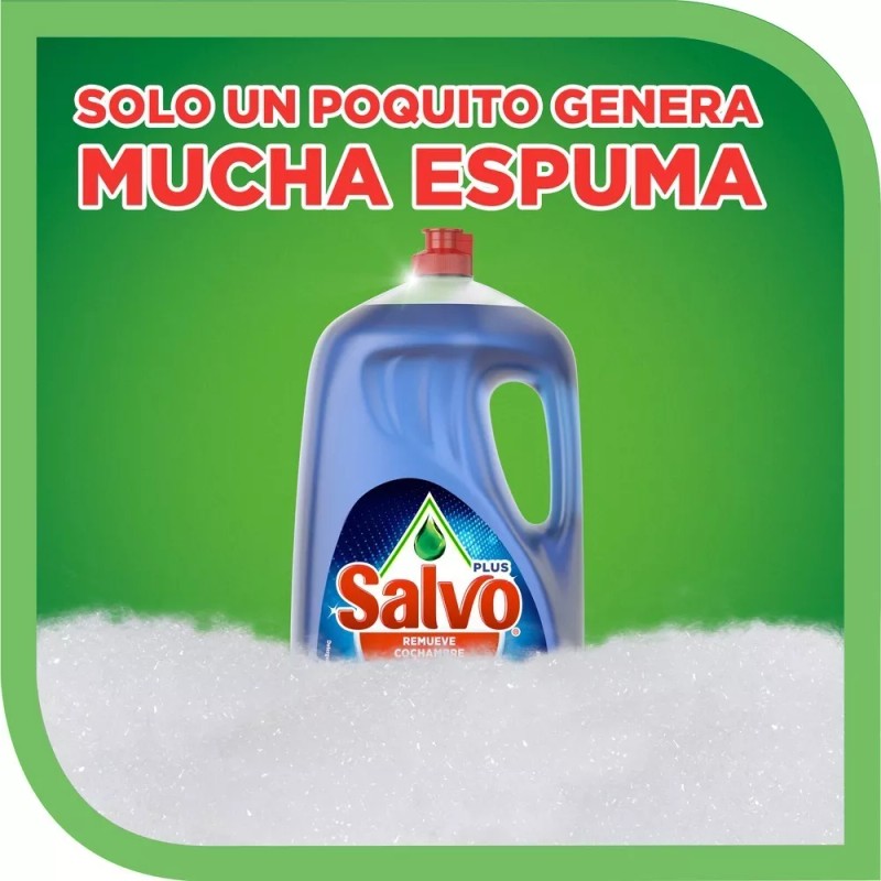 Salvo power clean lavatrastes líquido en botella 2600 ml