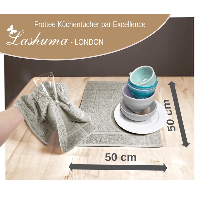 Lashuma Kitchen Towels Set of 4 50 x 50 cm