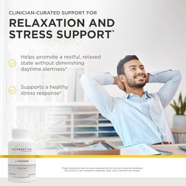 Integrative Therapeutics L-Theanine - Amino Acid Supplement for Stress & Relaxation Support* - Vegan, Gluten-Free & Dairy-Free - Third-Party Tested - 