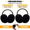 MADHOLLY 2 Pack Upgraded Adjustable Faux Fur Earmuffs- Soft Warm