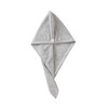BIUDECO Super Absorbent Hair Drying Cap Grey Bamboo Charcoal Cap