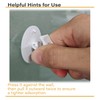 6 Packs Shower Curtain Clips with Suction Cup to Prevent