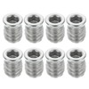 sourcing map 8Pcs Threaded Inserts Nuts, M6x15mm Hex Socket Drive