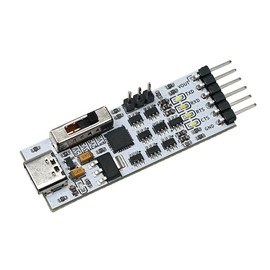 diustou USB to TTL Serial Module, Multi-Level Version, Support 5V/3.3V/2.5V/1.8V Four Level Switching, Serial Master chip can be Selected(TC,CP2102)