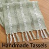 Cenebonxy Rustic Boho Table Runner, Farmhouse Table Runners 72 Inches