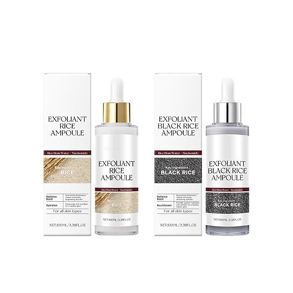 Dual Action Facial Peeling Set - Rice Water & Black