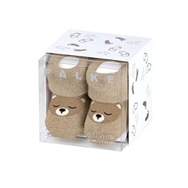 FALKE Unisex Baby Bear Socks Breathable Sustainable Organic Cotton Reinforced Warm Thick with Plush Skin-Friendly Comfortable in Gift Box 1 Pair, Beige (sand melange 4650) environmentally friendly